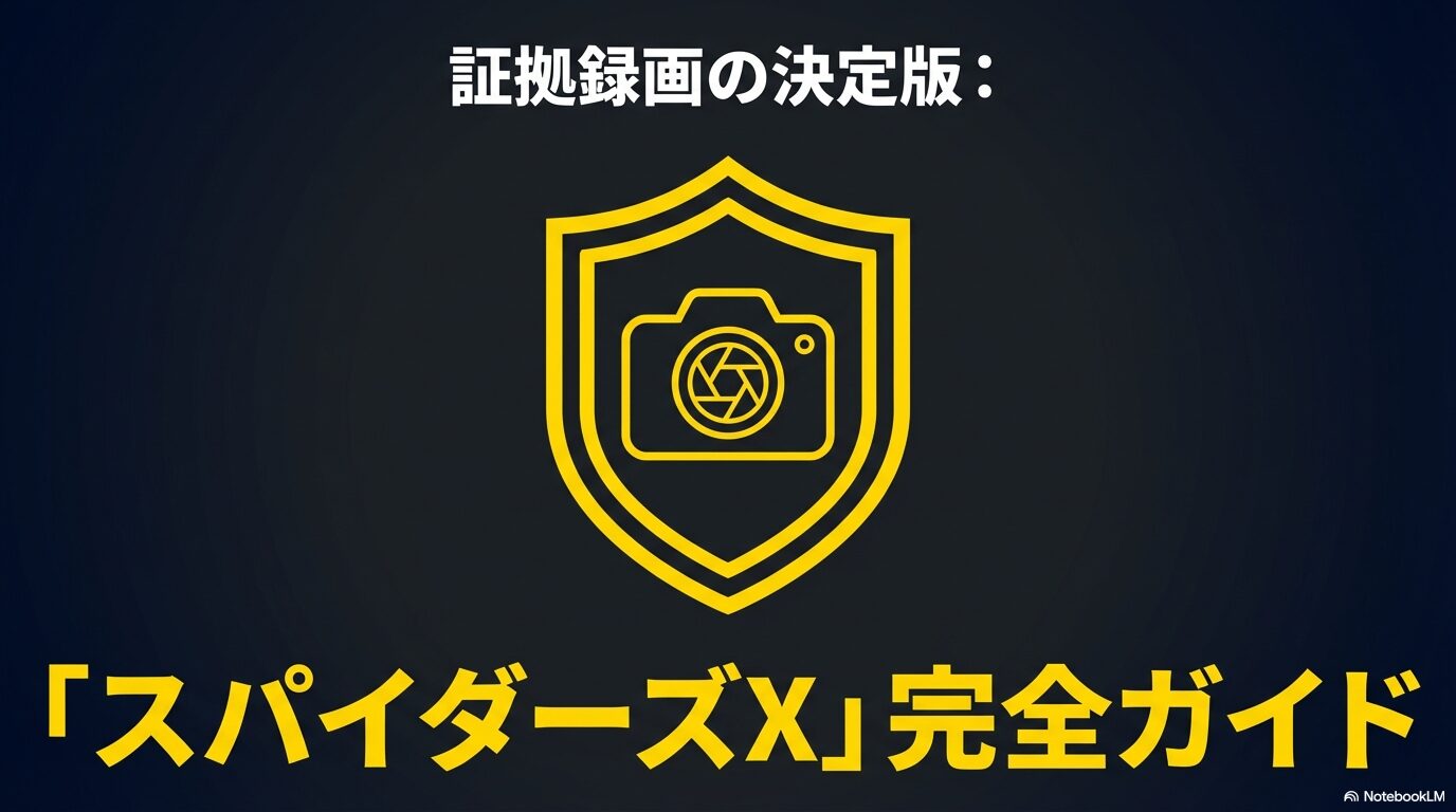 スパイダーズXとは？証拠撮りにおすすめの小型カメラ